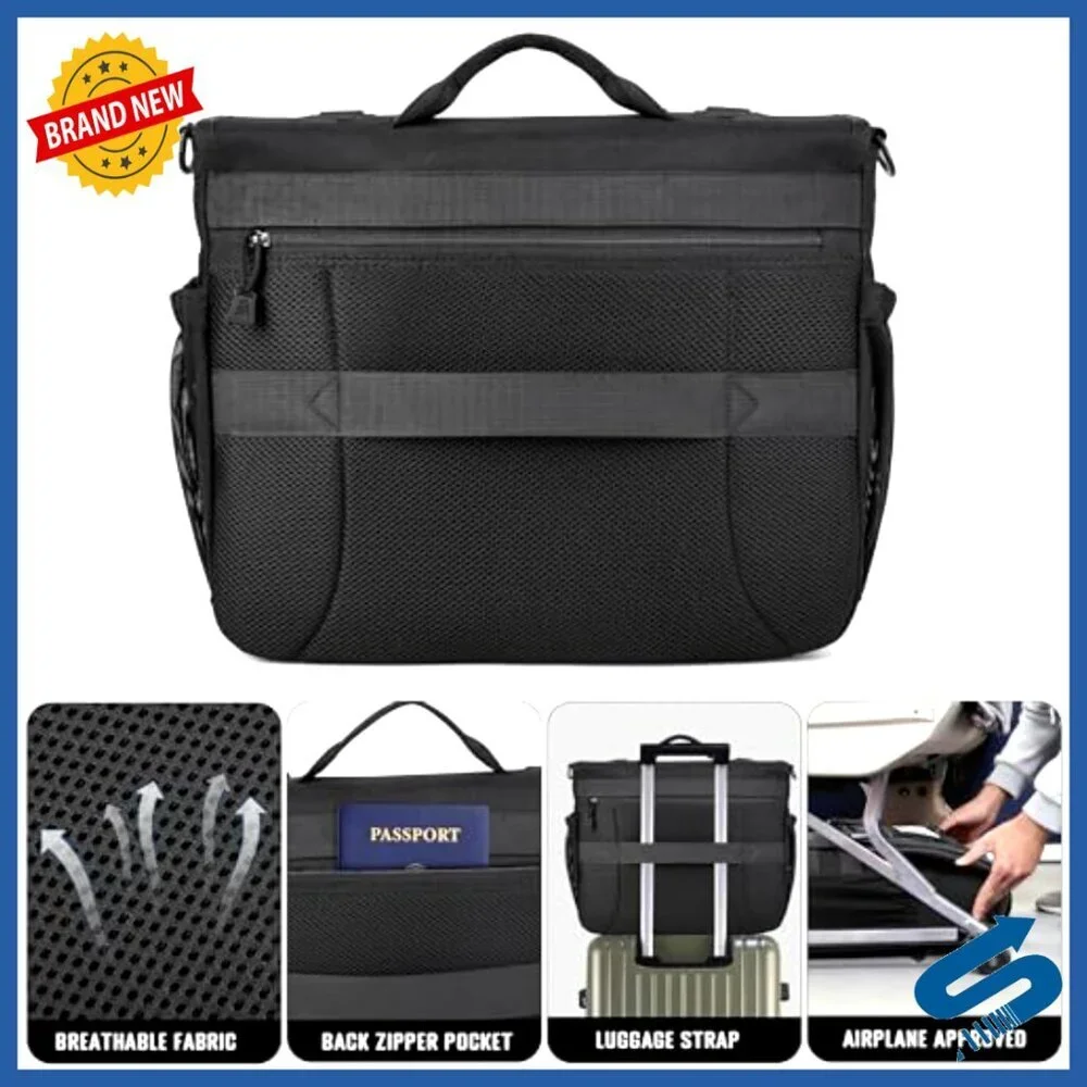Military Style Messenger Bag 15.6 Inch Laptop Briefcase Tactical Nylon